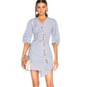 TIBI Asymmetrical shirt dress - size 8 NWT